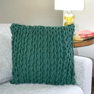 Capa de Almofada Ponto Crochê